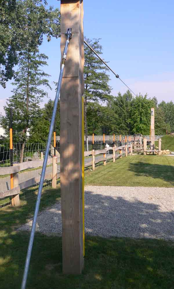Seilbahn, Seil 22 m, 1-Bein, verkleidet