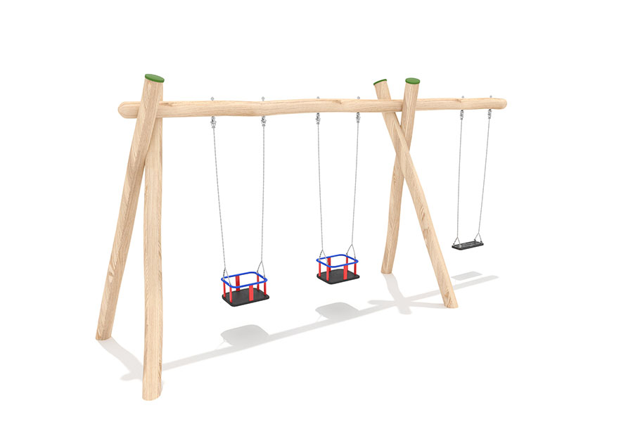 Euro-Swing 3er, 2 Babysitze/1 Sicherheitsschaukel