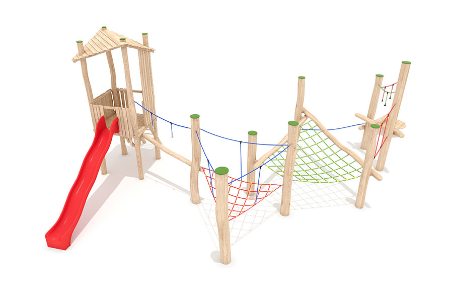 Turm Gols mit Seiledschungel