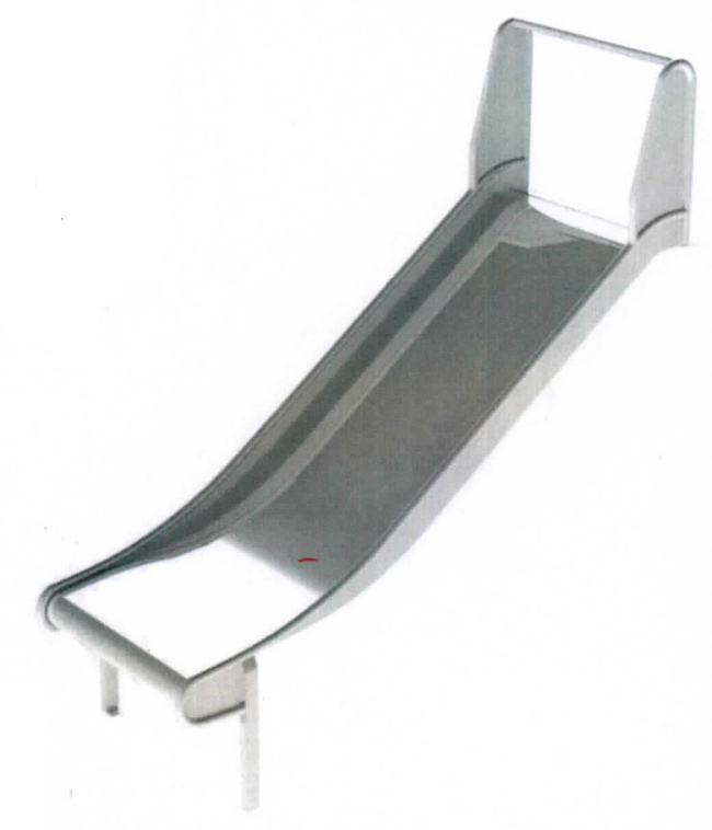 Edelstahlrutsche PH 100 cm - Breite 100 cm