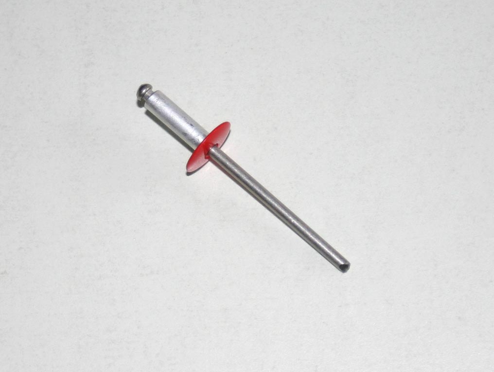Alu-Nieten für Handlauf 5x16, K14, rot