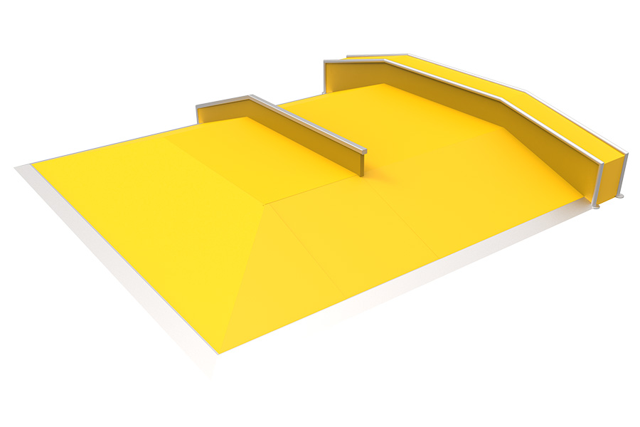 Skate Pyramidentable H 0,60 B 6,55 L 6,20