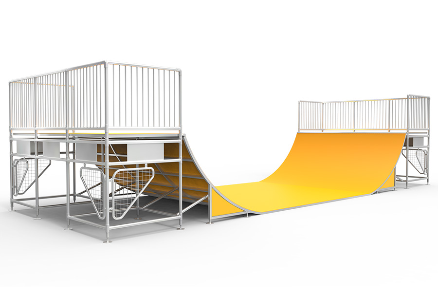 Half Pipe Wettkampf H2,75 B6,00 L10,60 GFI/VZ