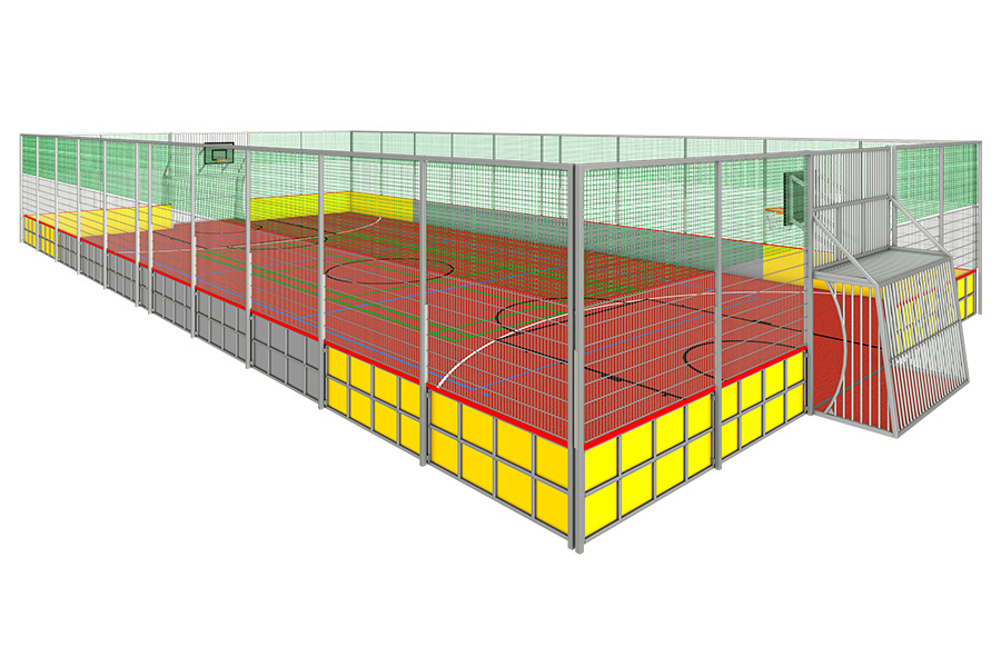Sportanlagen Agro-Fit Sky - Box. 32x16 m