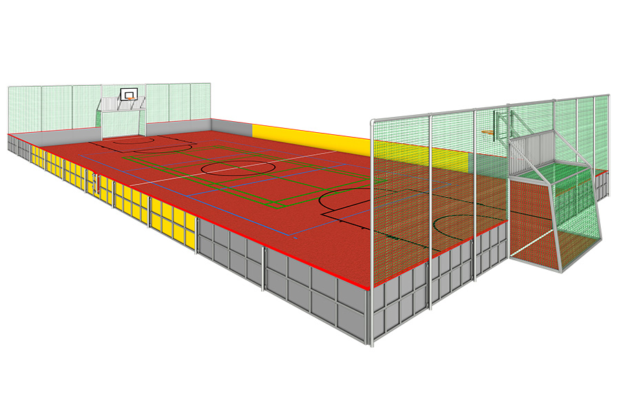Sportanlagen Soccerbande 40x20 m