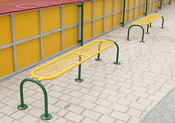 Skaterbank m. Metallgitter, L: 200 cm