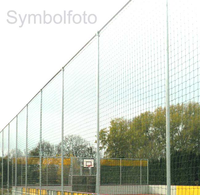 Ballfangzaun Stahl vz.25x3 m Höh
