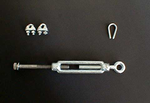Kausche Ø 5 mm +Spannschloss M8/