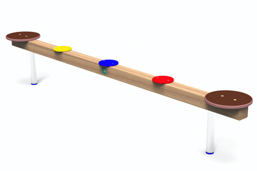 Balancierbalken mit 5 Tellern