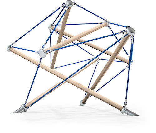 Tensegrity Modell Holz
