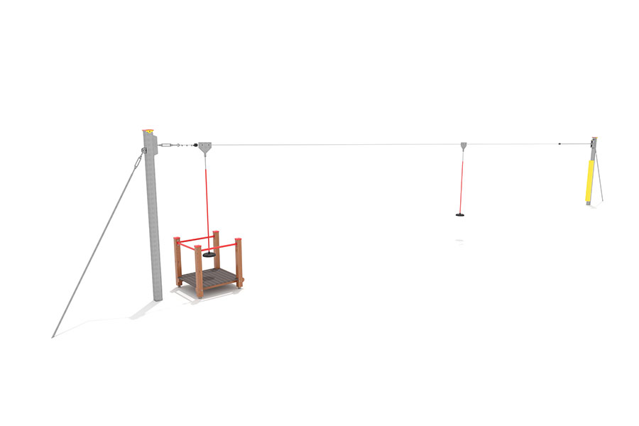 Seilbahn Standard, verzinkt, L: 22 m