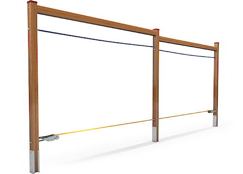 Balanciergerät 2-teilig mit Slackline