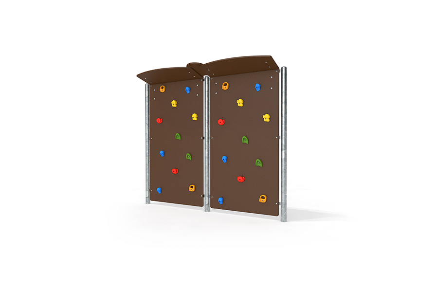 Bouldern Wand 2er einseitig bekletterbar getrennt