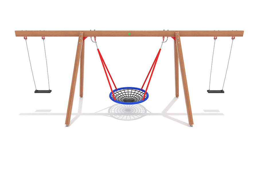 Vogelnestschaukel Ø120 cm/3er/2 Schaukelbretter