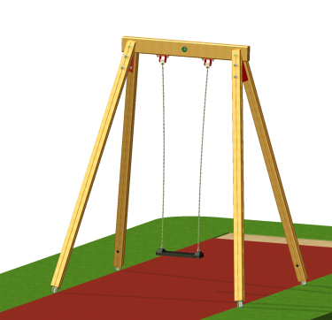 Zuckerhutschaukel 1er, H:260cm