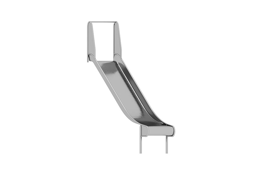 Edelstahl-Rutsche PH 145 cm, L=271 cm (WAE)