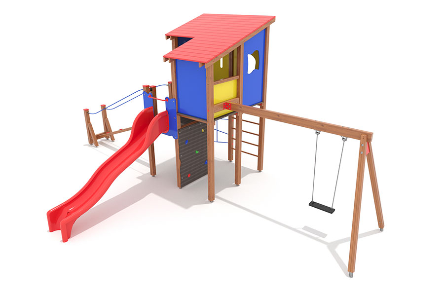 Turmanlage Thomas mit 1er Schaukelanbau