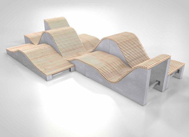Relax Insel Set 3, 600x300 cm