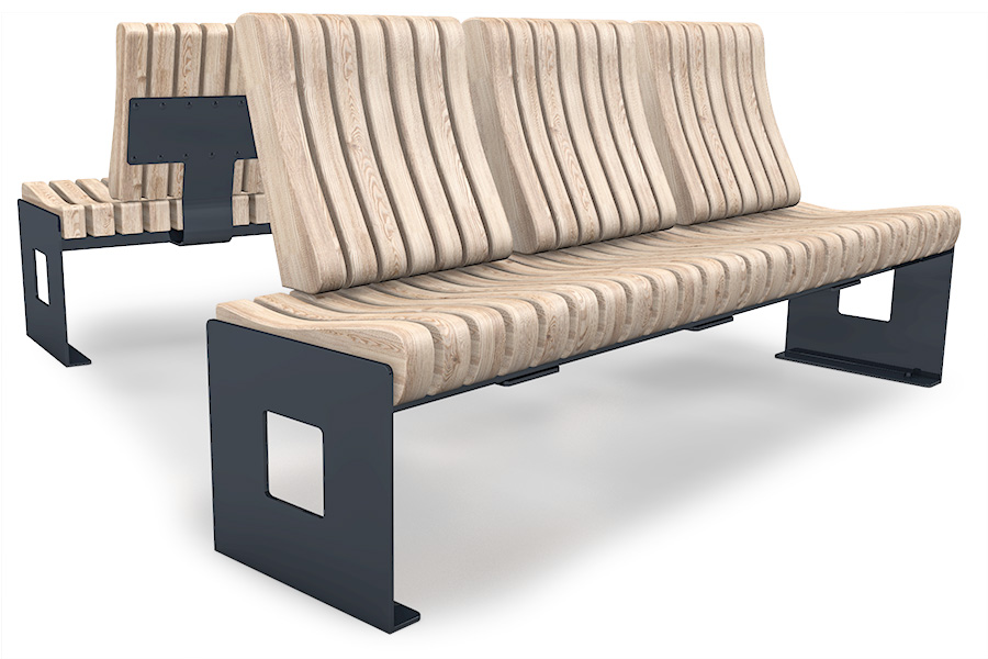 Bank Urban 10 Ergo, m. Lehne, 20