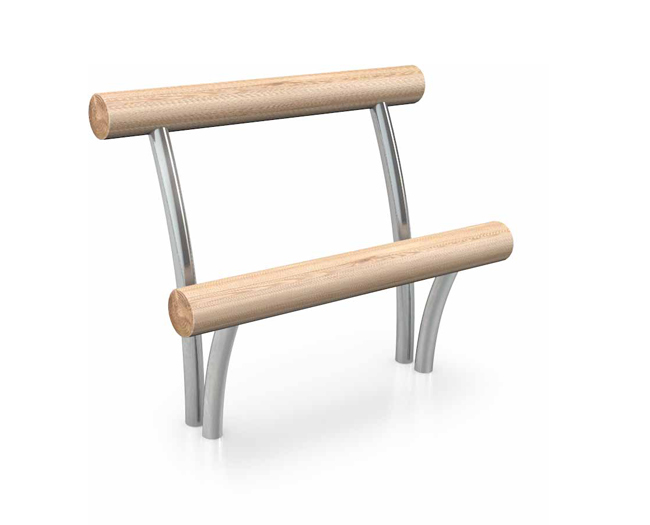 Jugendbank Rundholzsitz | L: 100 cm, vz, gebogen