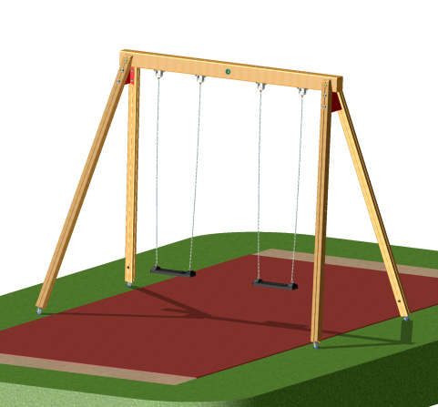 Zuckerhutschaukel 2er H: 260cm