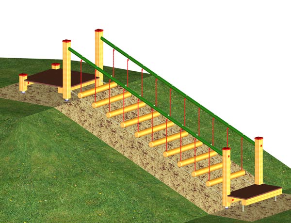 Wackelsteg für Hügel 400 cm