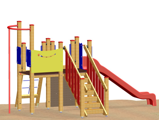 Turmanlage Lisa 2J Podesthöhe 125cm