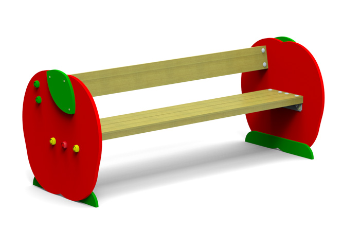 Kindersitzbank Apfel L= 150 cm