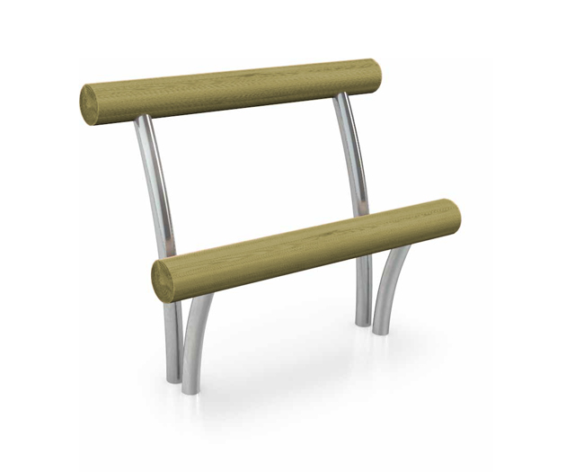 Jugendbank Rundholzsitz | L: 100 cm, vz, gebogen