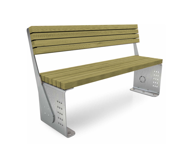 Bank Concept 8 mit Lehne, einstellbar
