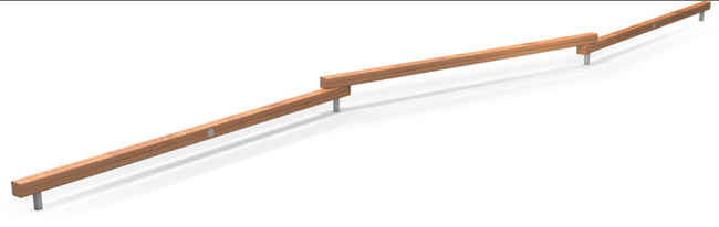 Balancier- balken 3-teil. 300 cm