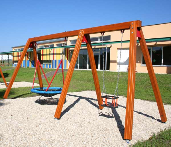 Vogelnestschaukel-Kombi Ø120cm/2er/Babysitz