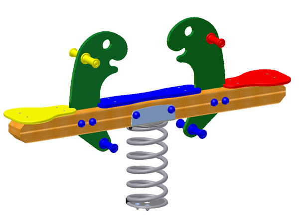 Federspielgerät Agro-Swing Surf Dino 2
