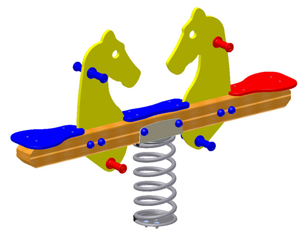 Federspielgerät Agro-Swing Surf Pferd 2