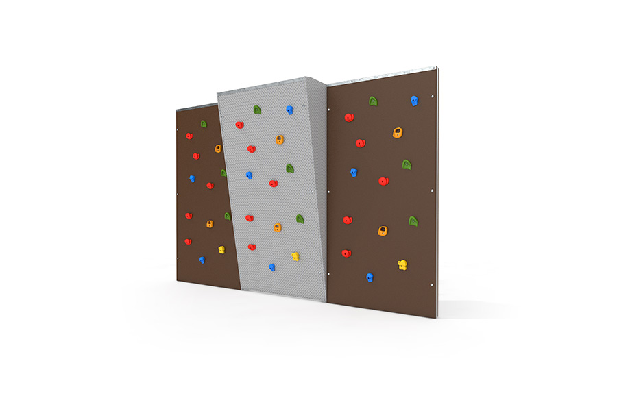 Bouldern Wand 3er Überhang beidseitig bekletterbar