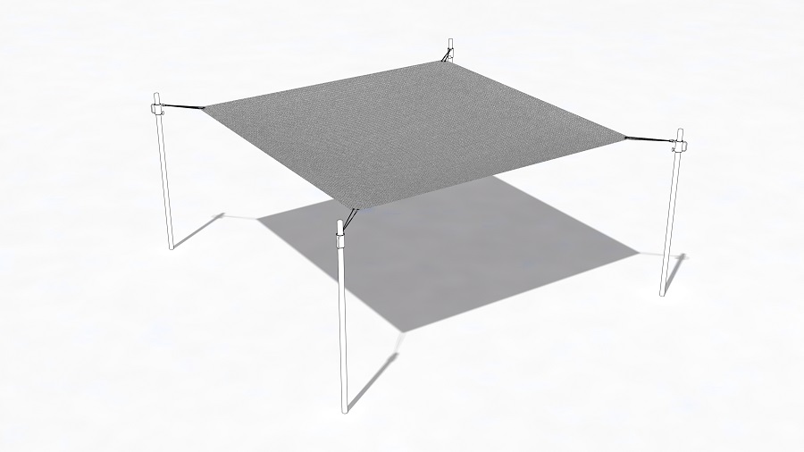 Sonnensegel Stone per m² ohne Patch