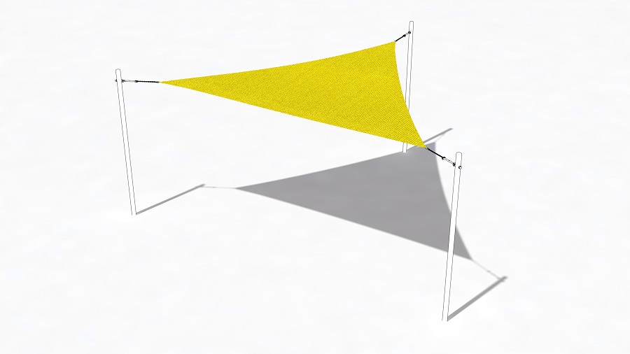 Sonnensegel Sunshine dreieckig a=450 cm