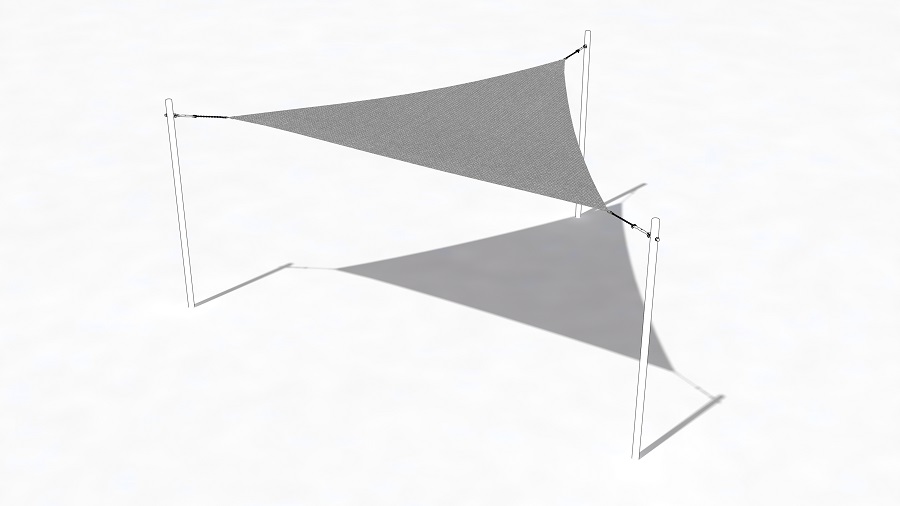 Sonnensegel Stone dreieckig a=550 cm