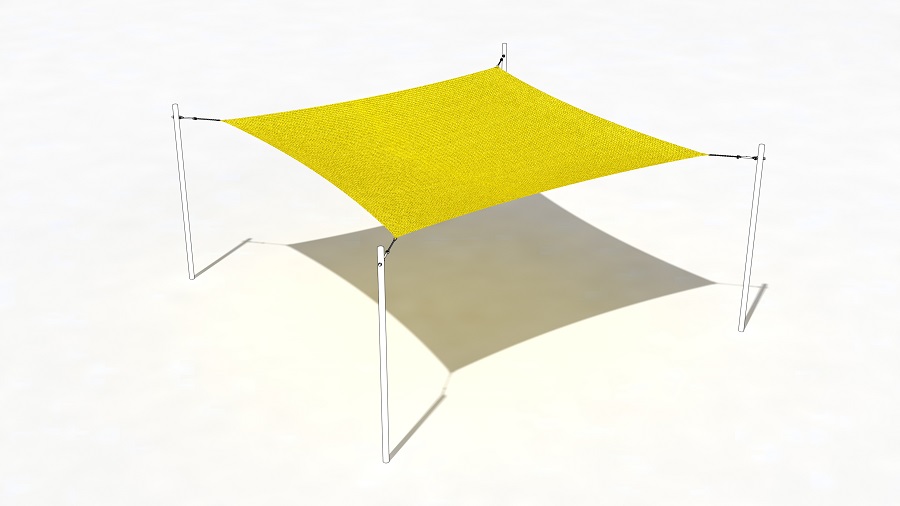 Sonnensegel Sunshine per m² ohne Patch