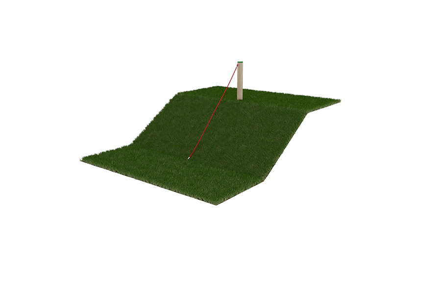 Stamm mit Seil L: 200 cm