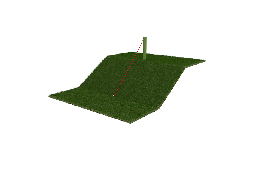 Stamm mit Seil L: 200 cm