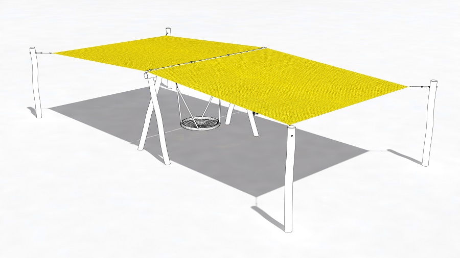 Sonnensegel Sunshine mit Ösen per m²