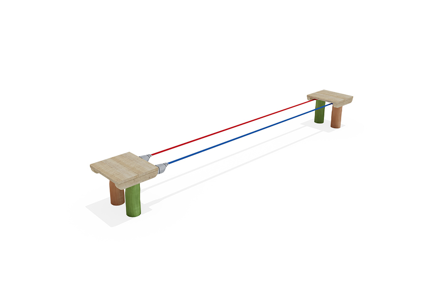 Zwillingsslackline L: 570 cm