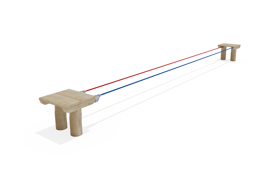 Zwillingsslackline L: 870 cm