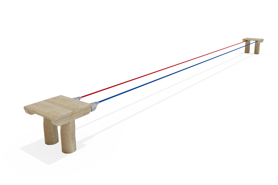 Zwillingsslackline L: 1070 cm