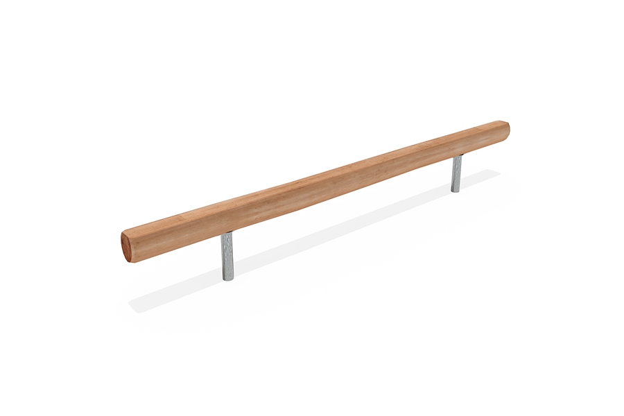 Halbrunde Balken braun M 250 cm